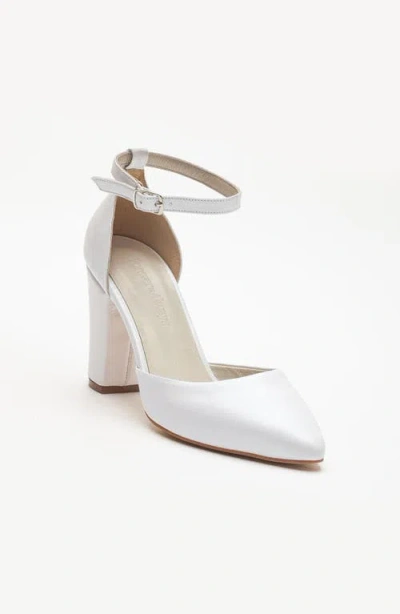 Forever & Always Shoes Rossella Leather Block Heel Pumps