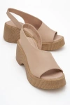 Forever & Always Shoes Roy Leather Wedge Sandal
