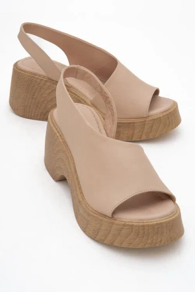 Forever & Always Shoes Roy Leather Wedge Sandal
