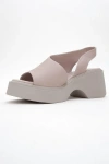 Forever & Always Shoes Roy Leather Wedge Sandal