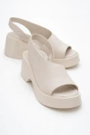 Forever & Always Shoes Roy Leather Wedge Sandal