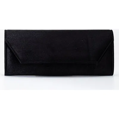Forever & Always Shoes Scarlett Evening Purse In Black Velvet
