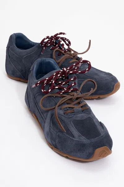 Forever & Always Shoes Selena Leather Sneakers In Blue