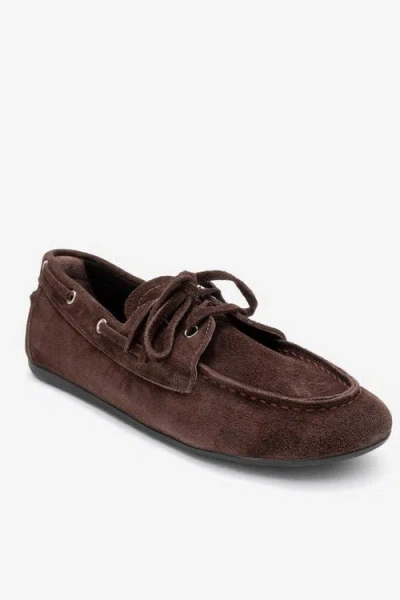 Forever & Always Shoes Serelis Leather Lace Up Loafer In Brown