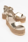 Forever & Always Shoes Serez Leather Platform Espadrilles Sandal