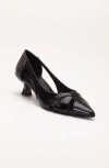 Forever & Always Shoes Sidal Kitten Heel Leather Pumps