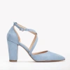 Forever & Always Shoes Women's Sina - Baby Blue Suede Bridal Shoes