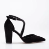 Forever & Always Shoes Women's Sina - Black Velvet High Heels In Black Velvet