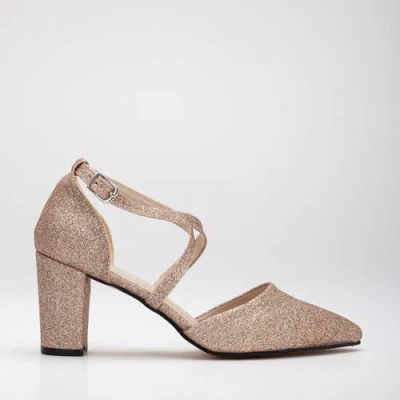 Forever & Always Shoes Women's Sina - Rose Gold Glitter Heels