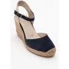 Forever & Always Shoes Sinta Suede Leather Platform Espadrille