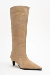 Forever & Always Shoes Siora Leather Knee High Boot In Brown