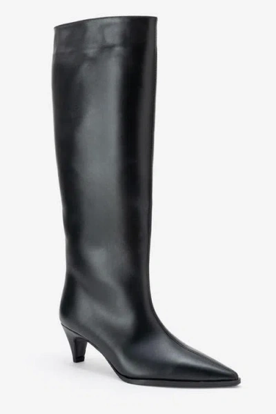 Forever & Always Shoes Siora Leather Knee High Boot In Multi
