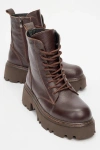 Forever & Always Shoes Tina Leather Ankle Boot In Multi
