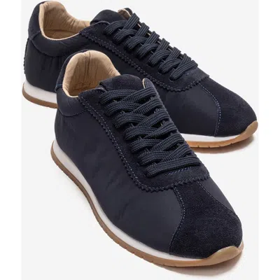 Forever & Always Shoes Unica Leather Sport Sneaker In Blue