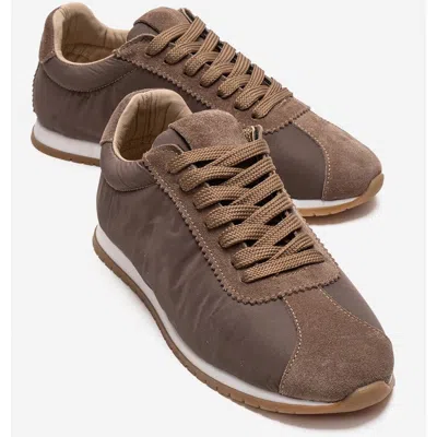 Forever & Always Shoes Unica Leather Sport Sneaker In Brown