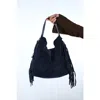 Forever & Always Shoes Vals Leather Shoulder Bag In Blue