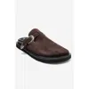 Forever & Always Shoes Vesta Leather Mule In Brown
