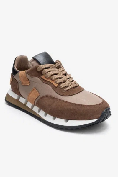 Forever & Always Shoes Vian Leather Platform Sneaker In Brown