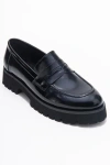 Forever & Always Shoes Vionel Leather Loafer In Black