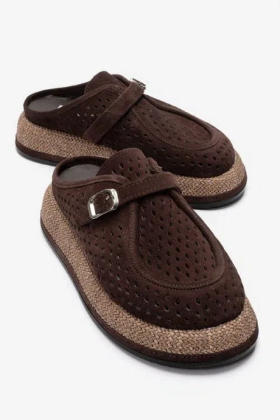 Forever & Always Shoes Vone Leather Mule In Brown