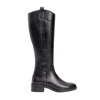 Forever & Always Shoes Acro Leather Boot In Black