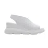 Forever & Always Shoes Agusto Leather Platform Sandal In White