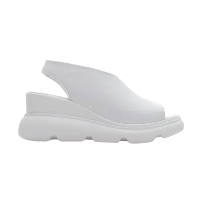 Forever & Always Shoes Women's Agusto White Leather Platform Sandal