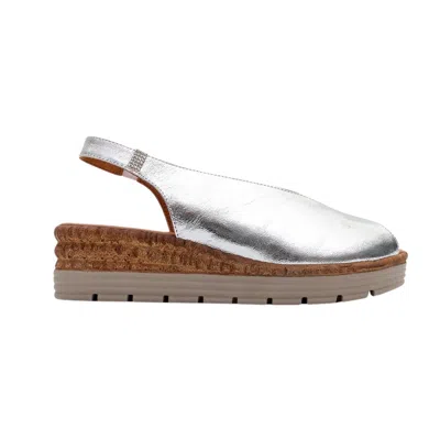 Forever & Always Shoes Women's Blom Silver Leather Platform Sandal