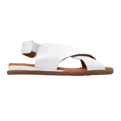 Forever & Always Shoes Women's Broods White Leather Thong Sandals