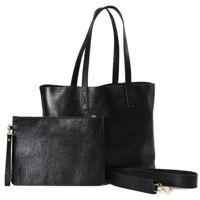 Forever & Always Shoes Women's Carla - Black Leather Shoulder Bag