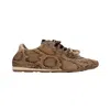 Forever & Always Shoes Crea Leather Sneakers In Brown