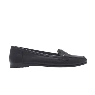 FOREVER & ALWAYS SHOES WOMEN'S DOROTHY - BLACK LEATHER LOAFERS