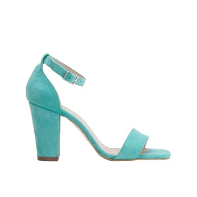 Forever & Always Shoes Women's Jess - Aqua Blue Suede Sandals