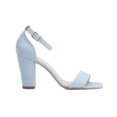 Forever & Always Shoes Women's Jess - Blue Suede Sandals In Baby Blue