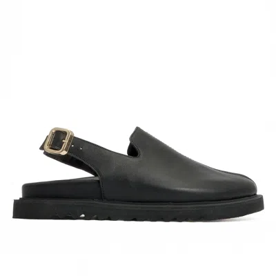 Forever & Always Shoes Women's Laby - Black Leather Clogs