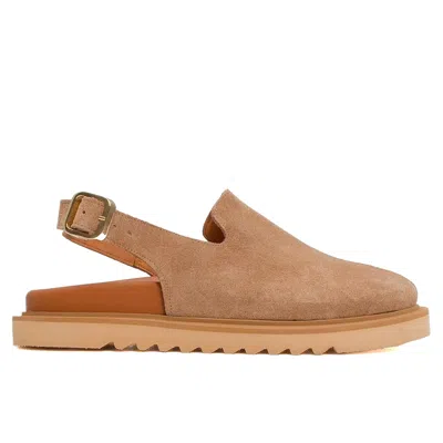 Forever & Always Shoes Women's Laby - Cognac Brown Suede Leather Clogs