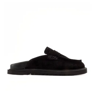 Forever & Always Shoes Women's Laven - Black Suede Leather Clogs