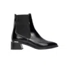 Forever & Always Shoes Neiva Leather Chelsea Boot In Black