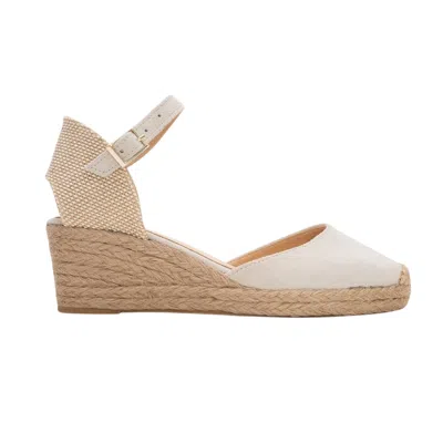Forever & Always Shoes Women's Neutrals Aldea Beige Suede Leather Platform Espadrille In Multi