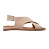 Forever & Always Shoes Broods Elastic Leather Slip On Sandals In Multi
