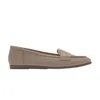 Forever & Always Shoes Women's Neutrals Dorothy - Beige Leather Loafers In Beige/black