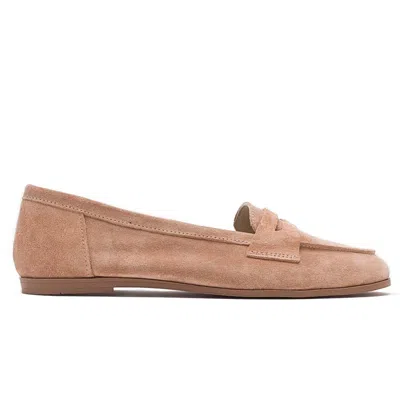 Forever & Always Shoes Women's Neutrals Dorothy - Camel Suede Leather Loafers