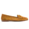 Forever & Always Shoes Women's Dorothy - Cognac Brown Suede Leather Loafers