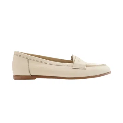 Forever & Always Shoes Women's Neutrals Dorothy Light Beige Leather Loafers
