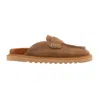 Forever & Always Shoes Laven Suede Leather Clogs In Brown