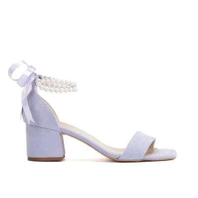 Forever & Always Shoes Women's Pink / Purple Illy - Lilac Bridal Shoes With Pearls