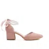 Forever & Always Shoes Women's Rose Gold Miranda - Dusty Pink Shoes With Pearls