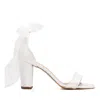Forever & Always Shoes Women's White Ariadne - Ivory Wedding Heels With Ribbon In White
