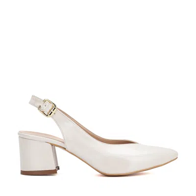 Forever & Always Shoes Women's White Emma - Ivory Slingback Shoes
