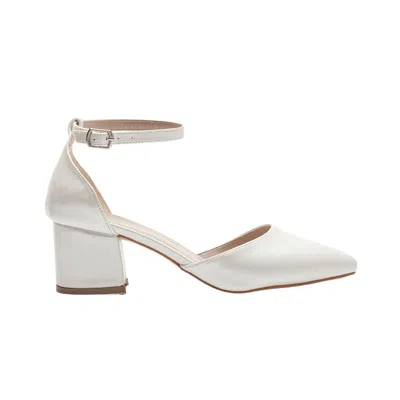 Forever & Always Shoes Women's White Marcelle Ivory Bridal Heels